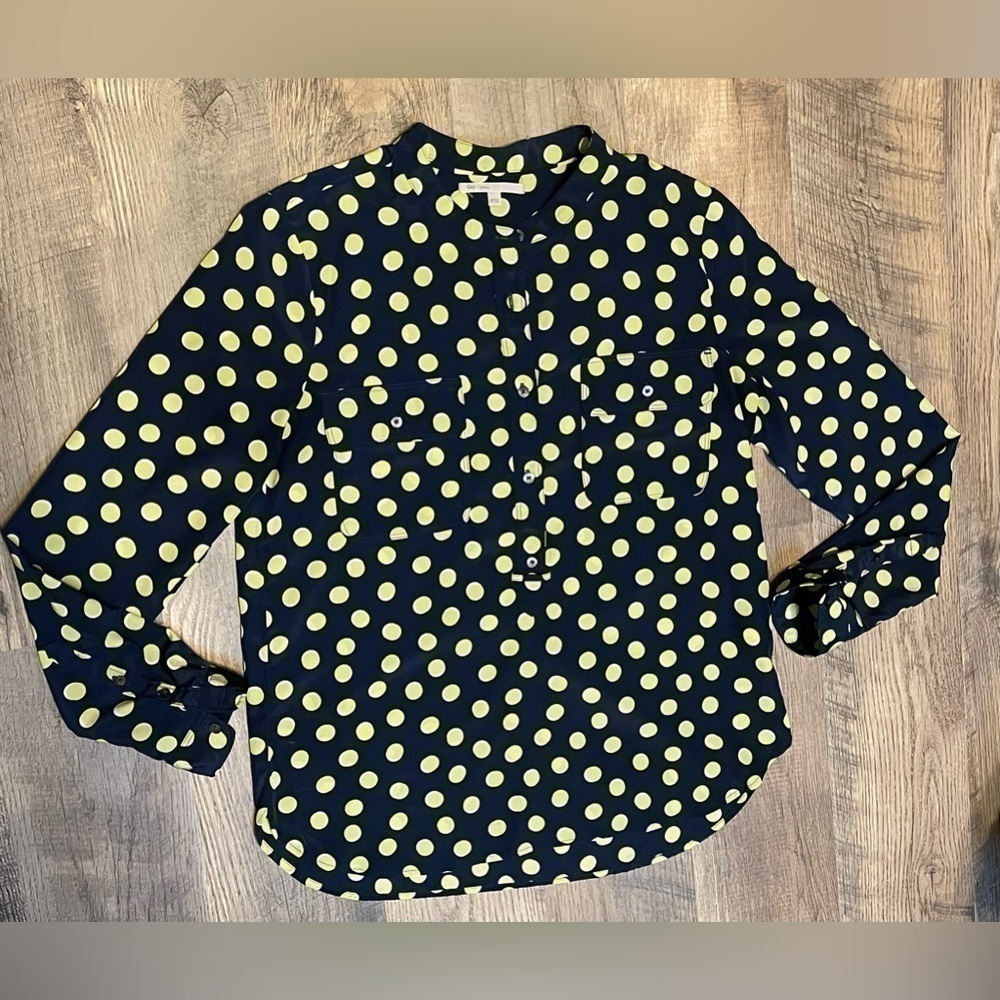 Gap Polka‎ Dot Blouse Women's Size S - Picture 5 of 10